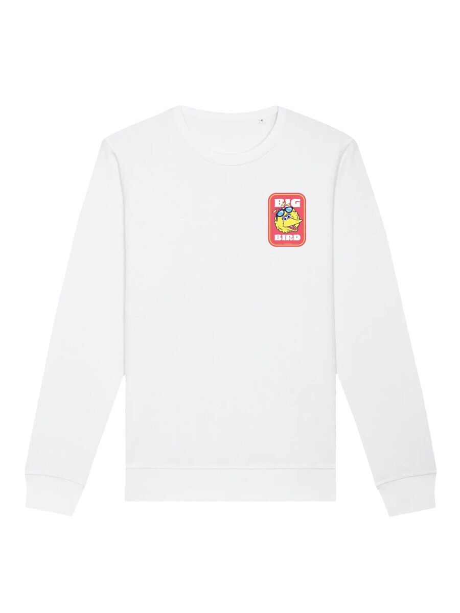 

Свитер F4NT4STIC Sweatshirt Sesamstraße Bilbo Big Bird Sticker, белый