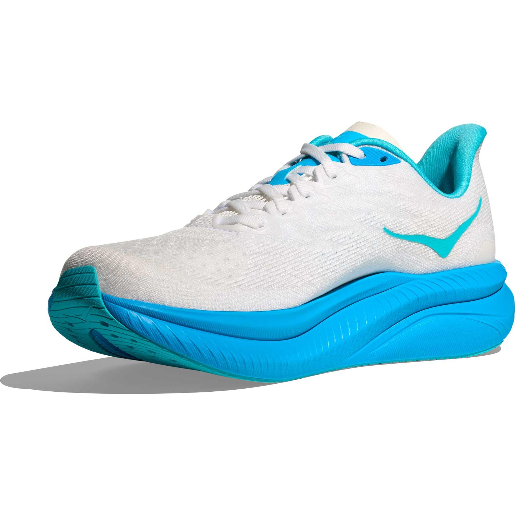 Мужские беговые кроссовки Mach 6 HOKA, White/Skyward Blue — фото 4