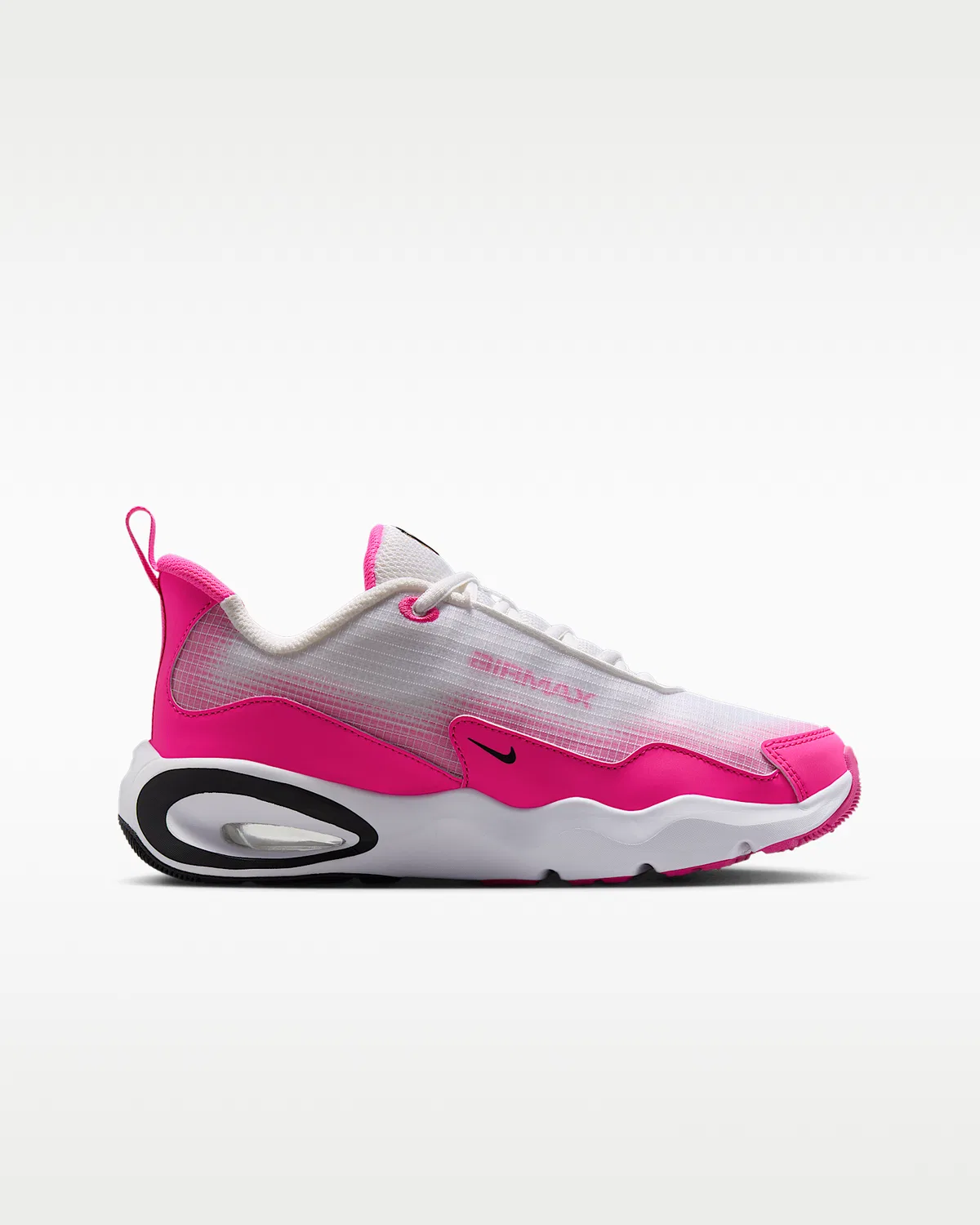 Кроссовки Nike Air Max Nova для детей старшего возраста, White/Laser Fuchsia/Black — фото 3