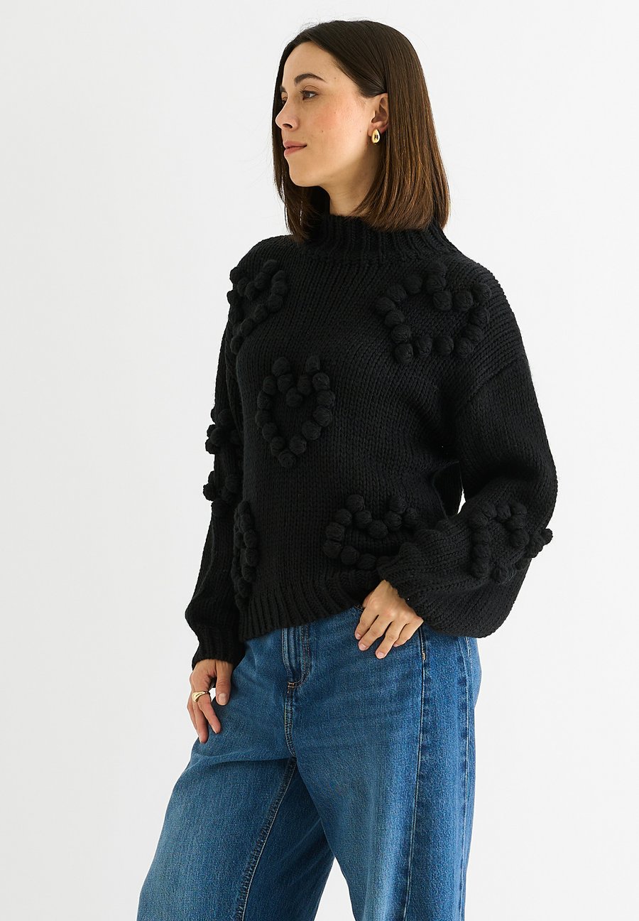 

Джемпер GINI LONDON CHUNKY, Schwarz/Black