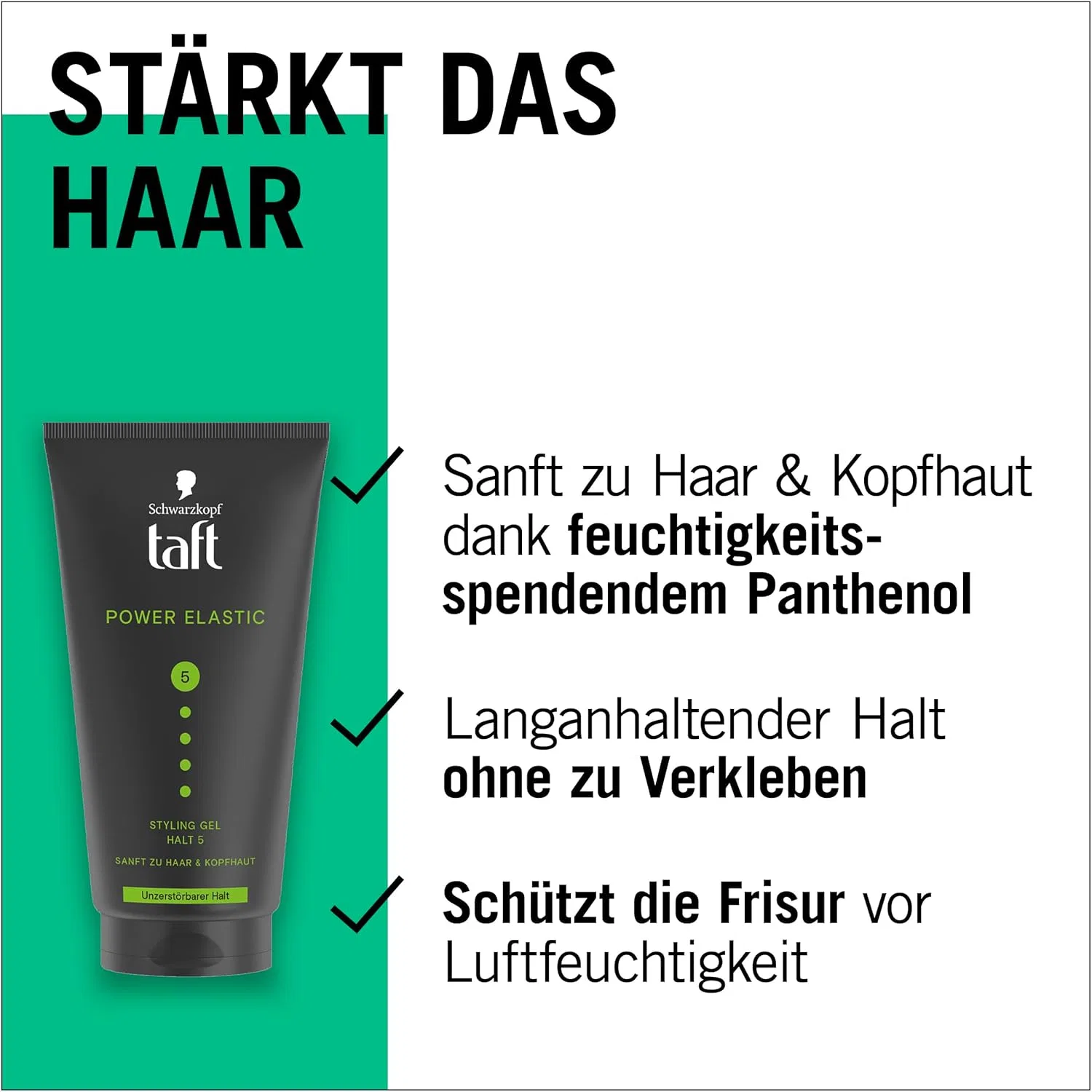 Гель для волос Schwarzkopf TAFT Power Elastic, 4 x 150 мл Taft — фото 2