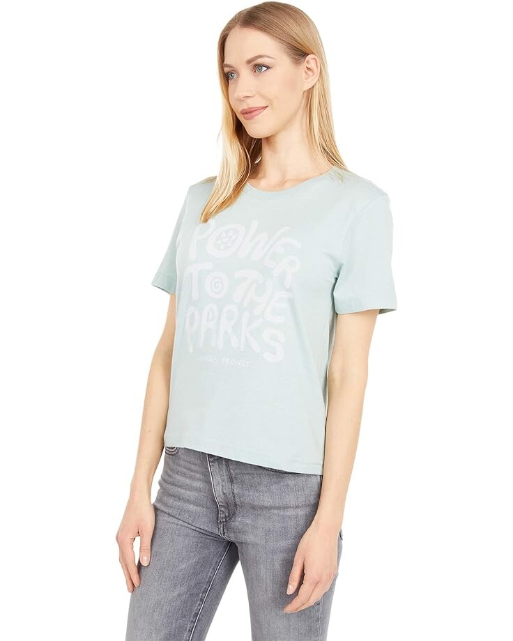

Футболка Parks Project Power To The Parks Tee, цвет Sea Green