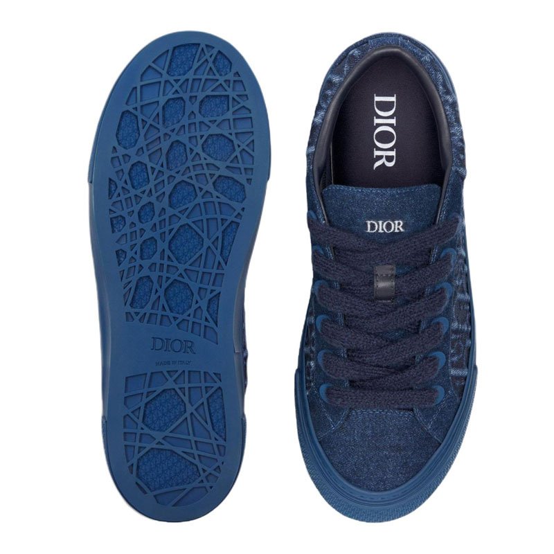 B33 Платформенные Кроссовки Низкие Скейтбордские Мужские Синие DIOR — фото 3