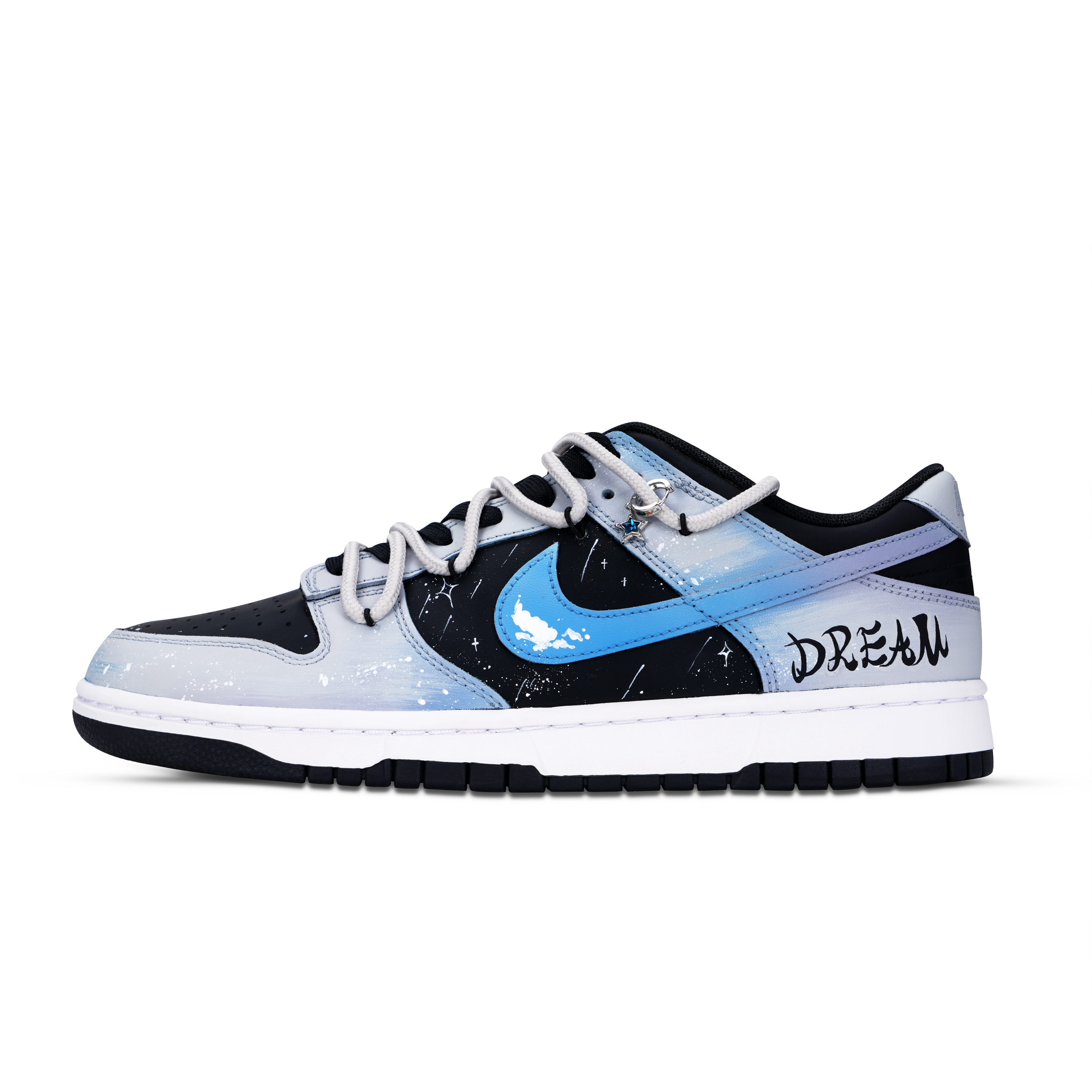 

Nike Dunk Black White, Starry Weaving Dreams, устойчивые к истиранию и скольжению низкие кроссовки для скейтбординга унисекс gray