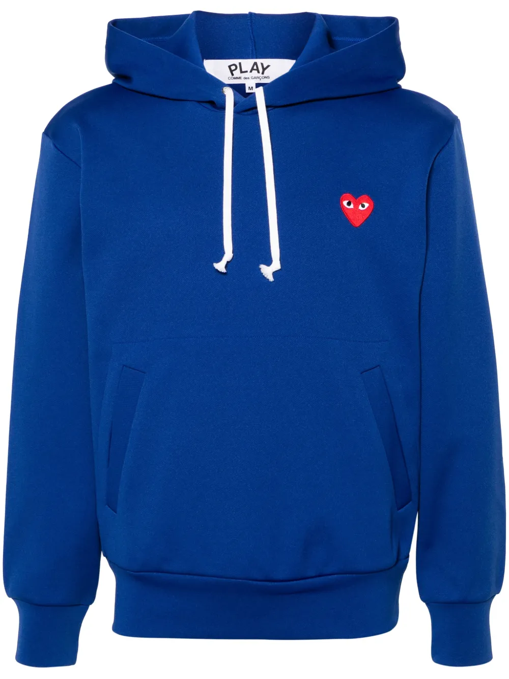 

Худи с кулиской и узором в виде сердца Comme Des Garçons Play, синий