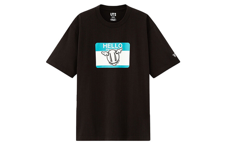 

Футболка унисекс черная Uniqlo, черный