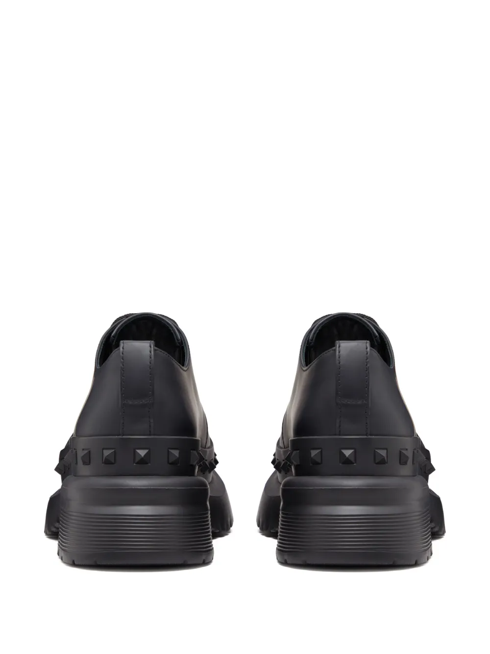 Туфли Rockstud на шнуровке VALENTINO GARAVANI, черный — фото 3