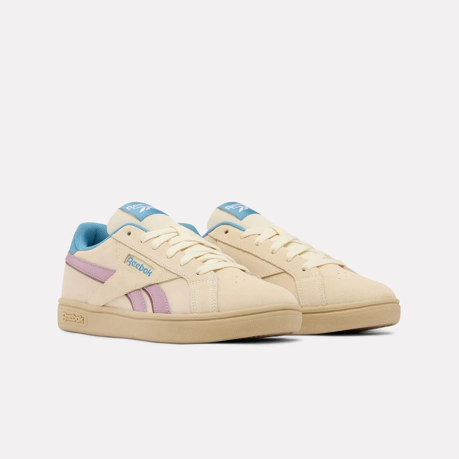 Кроссовки Reebok унисекс Reebok Court Retro, синий/бежевый — фото 4