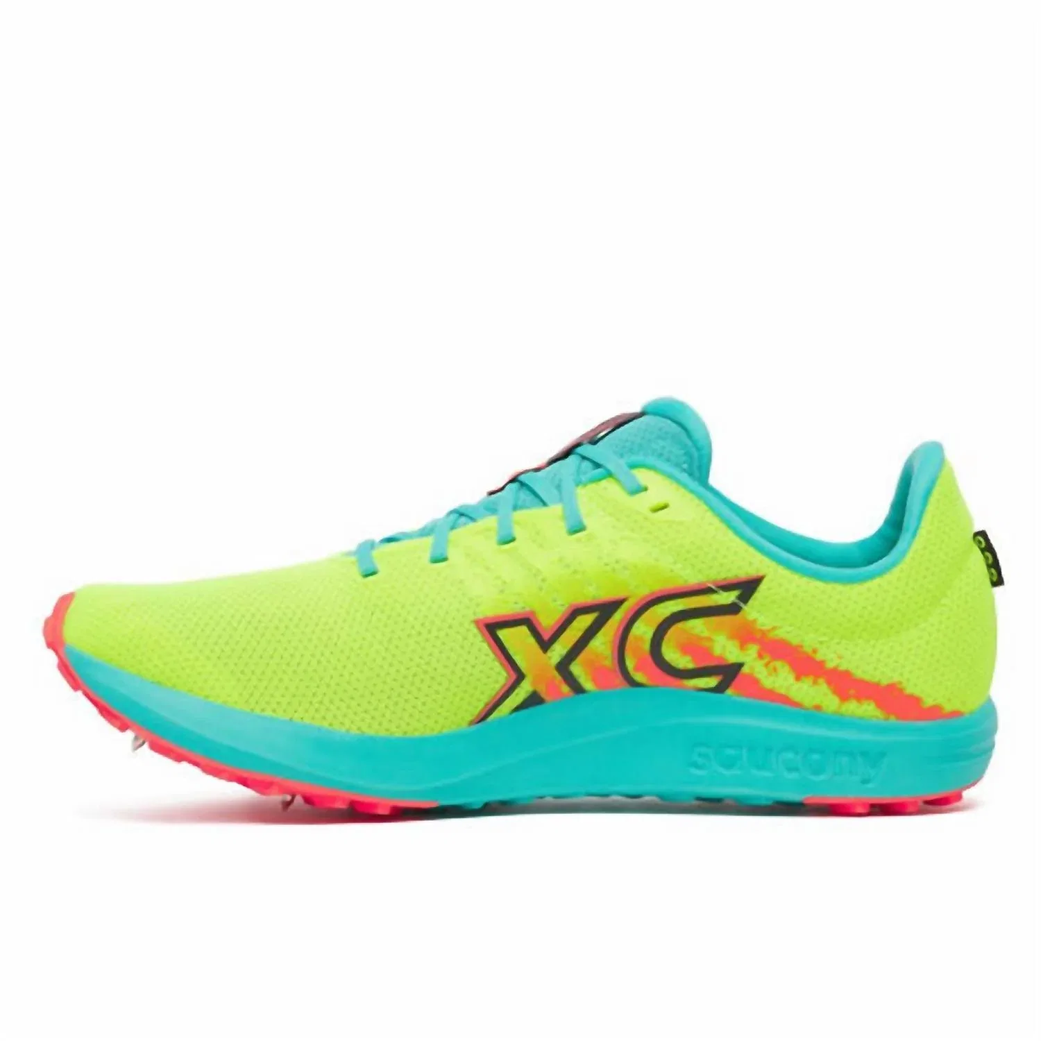 SAUCONY Мужские кроссовки Kilkenny Xc 10 с шипами, цвет Citron/mutant — фото 3