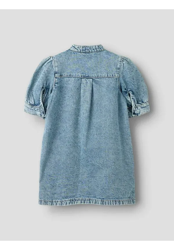 Платье Name It Strassstein Denim Dress, джинсовый голубой — фото 2