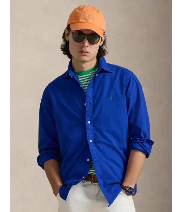 Рубашка custom fit Polo Ralph Lauren, васильковый