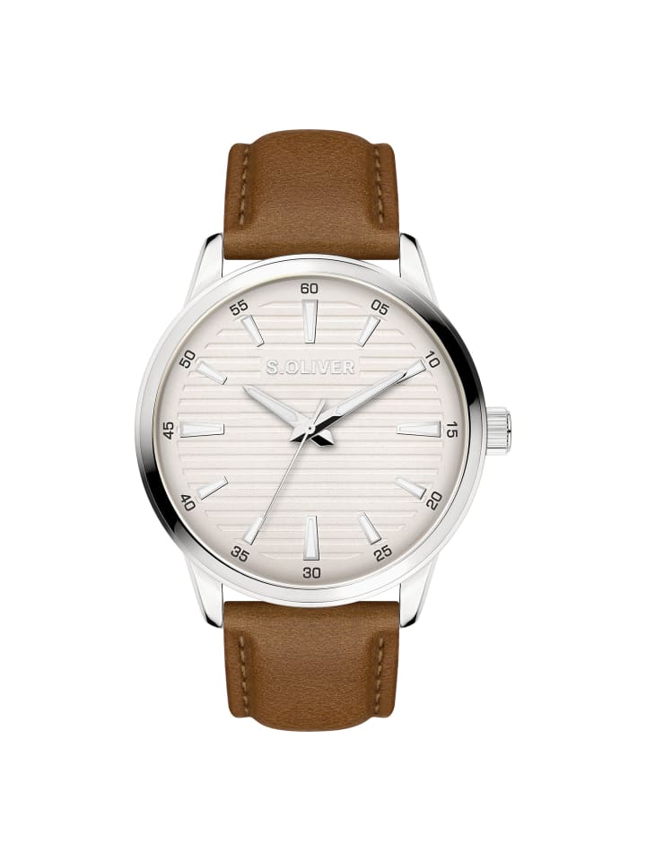 

s.Oliver Классические и элегантные наручные часы коричневого цвета