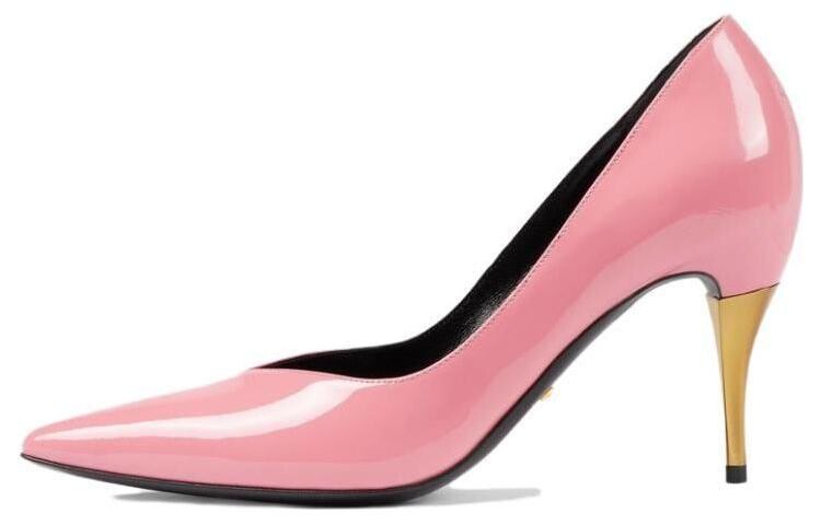 Туфли женские Gucci Mary Jane, розовый / золотой