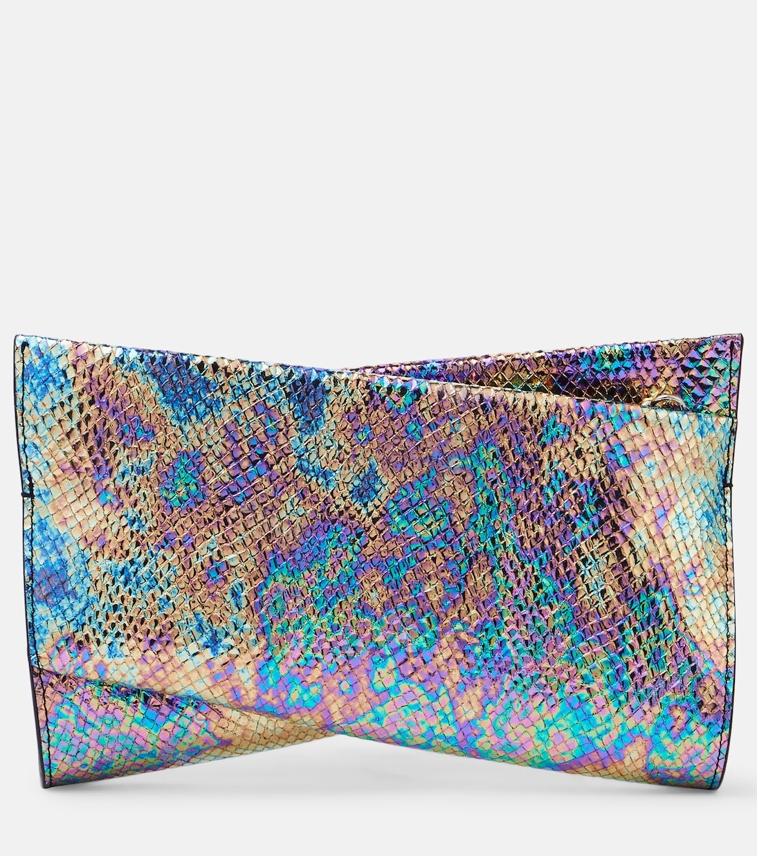 

Кожаный клатч loubitwist со змеиным эффектом Christian Louboutin, мультиколор