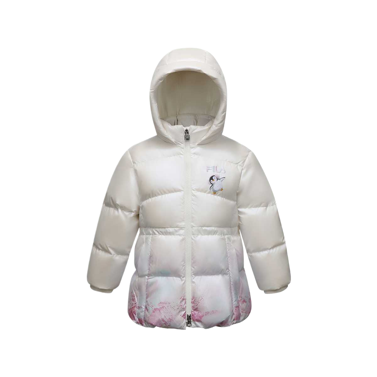 Пуховик для детей 3-7 лет FILA KIDS, белый