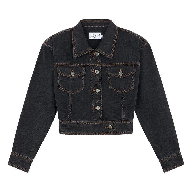 

Куртка VAQUERA Cropped Denim Jacket, Black