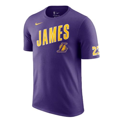 

Футболка Nike NBA Los Angeles Lakers LeBron James Sports Short Sleeve Purple, фиолетовый