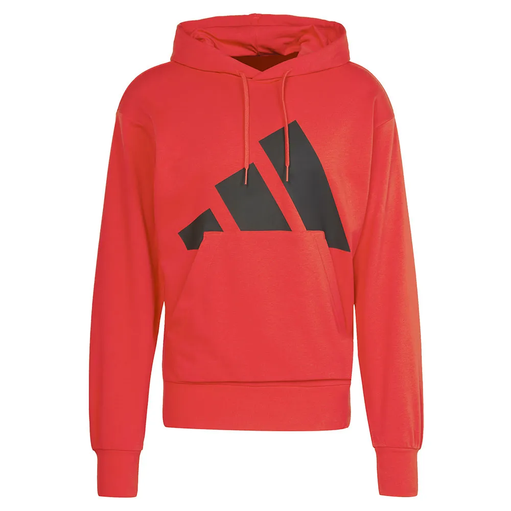 Худи adidas Essentials Big Logo French Terry, красный — фото 3