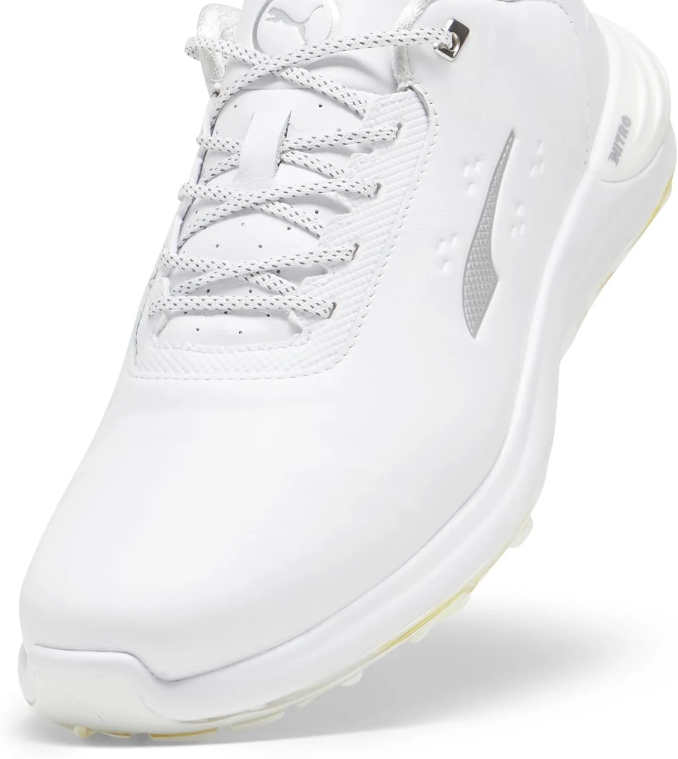 Мужские кроссовки для гольфа PUMA Phantomcat Nitro - белые, белый/серебристый/серый — фото 4