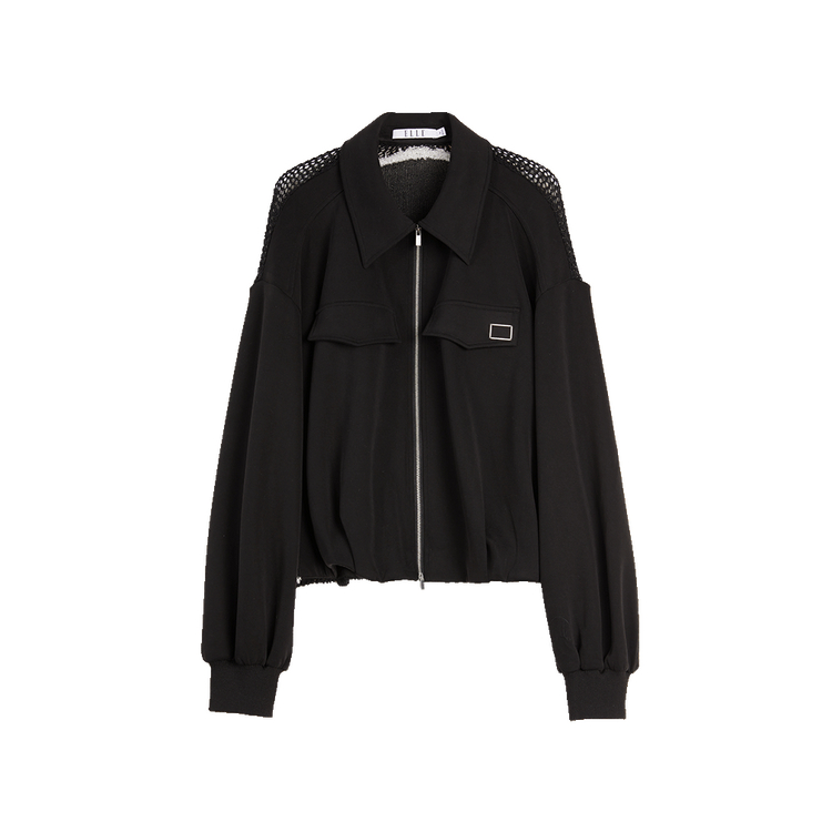 

ELLE Кардиган женский черный с лацканом умеренный