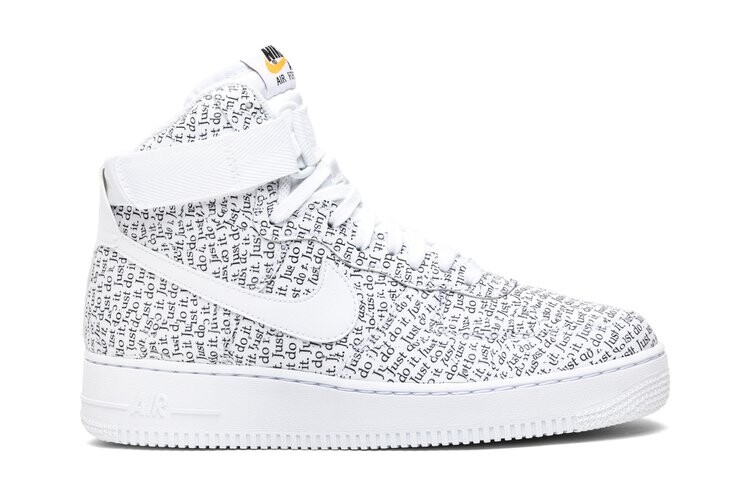 

Кроссовки Nike Wmns Air Force 1 High LX 'Just Do It', белый