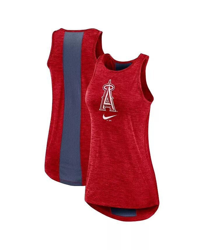 

Женская красная майка Los Angeles Angels Right Mix с высоким воротником Nike