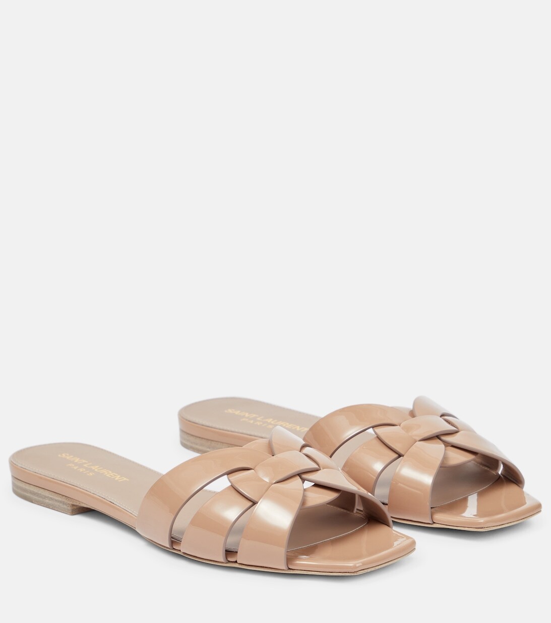 Кожаные сандалии Tribute Nu Pieds 05 Saint Laurent, розовый