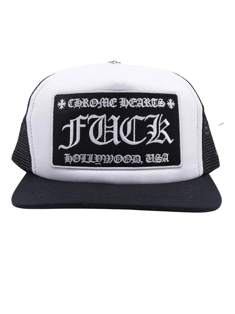 

Черная кепка с вышитым слоганом Chrome Hearts, черный