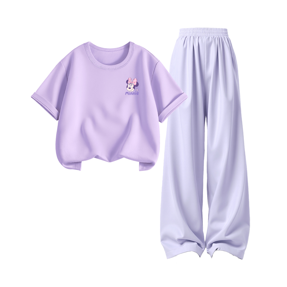 

Детский парный набор для детей Disney, di qipini k taro фиолетовый+solid color dream фиолетовый