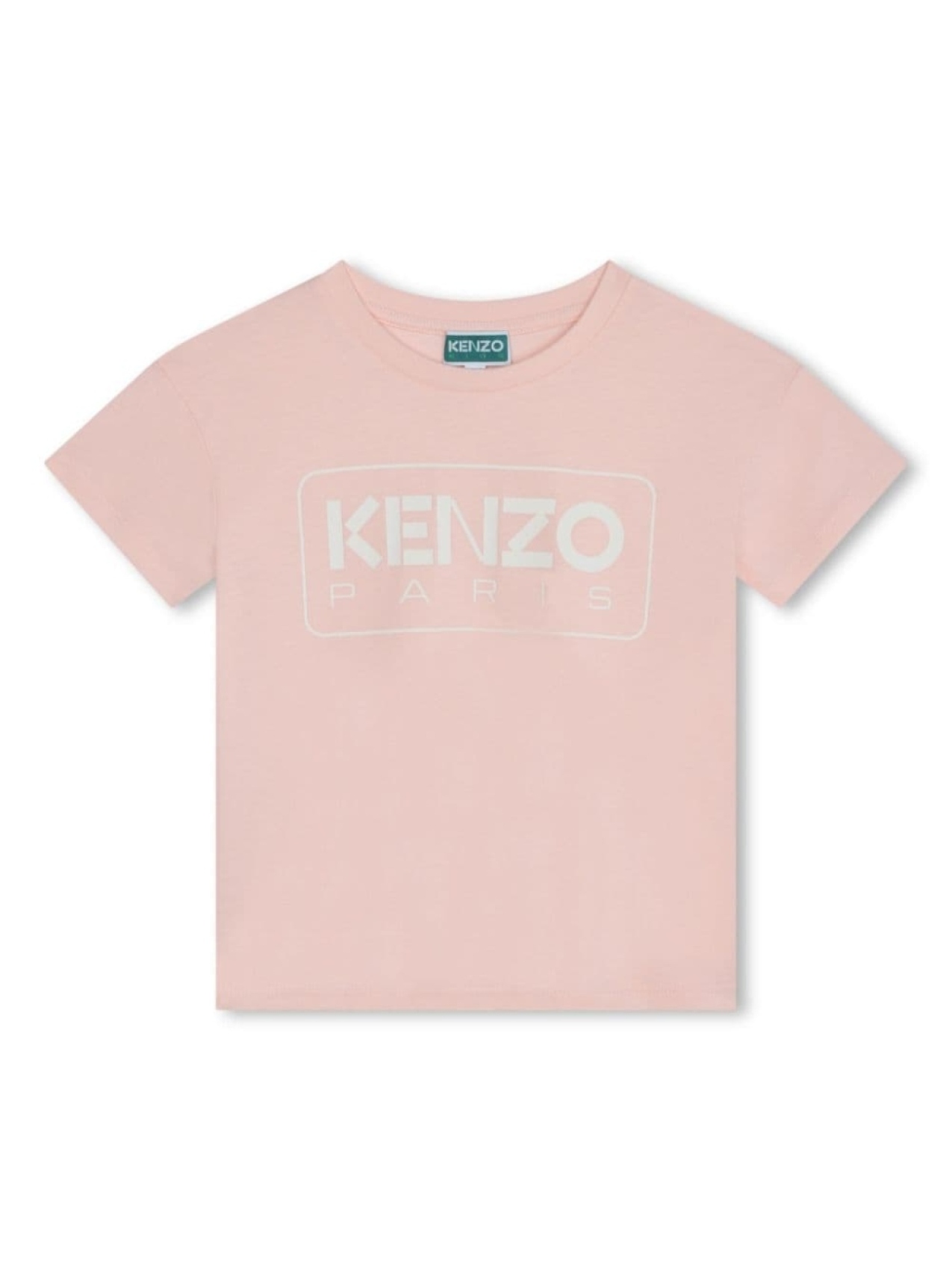 

Kenzo Kids футболка из органического хлопка с логотипом, розовый