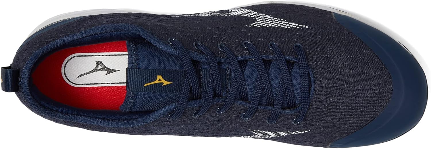 Мужские кроссовки Mizuno Dominant 4, белый/синий/темно-синий — фото 2