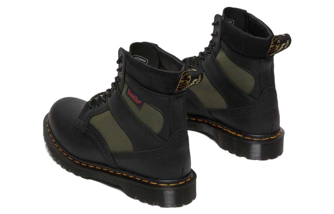 Мужские ботинки Dr. Martens 1460 Made in England с текстильными вставками, черный — фото 4