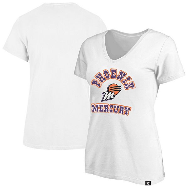 

Футболка с V-образным вырезом и логотипом Phoenix Mercury, белая, plus size 47 Brand, Белый, Футболка с V-образным вырезом и логотипом Phoenix Mercury, белая, plus size 47 Brand
