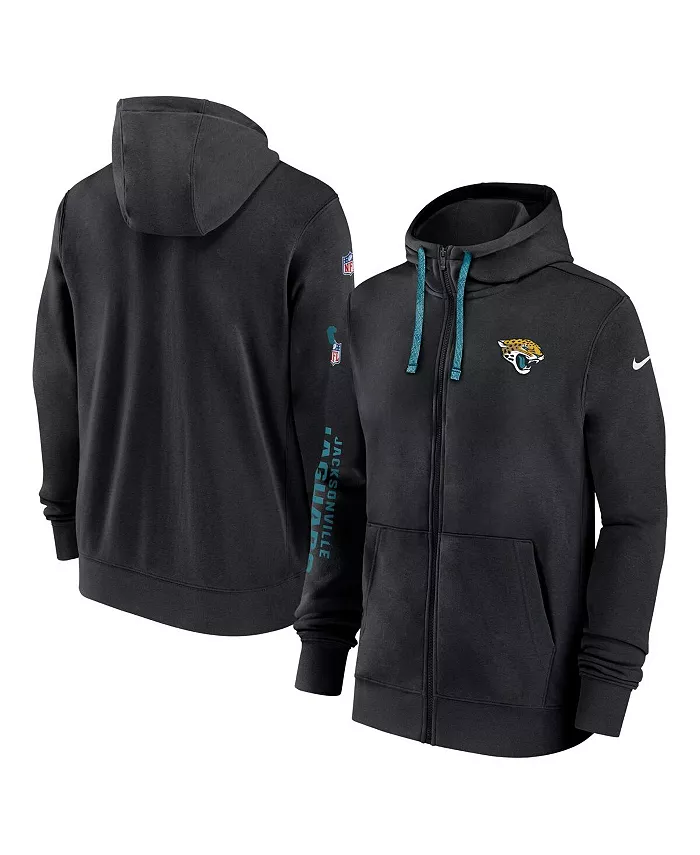 

Мужская черная худи Jacksonville Jaguars 2024 Sideline Club с молнией Nike