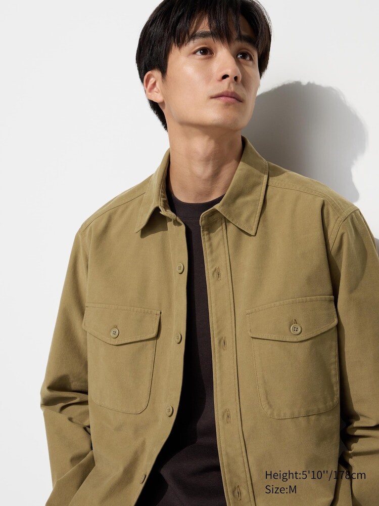 

Рубашка из джерси Uniqlo, коричневый