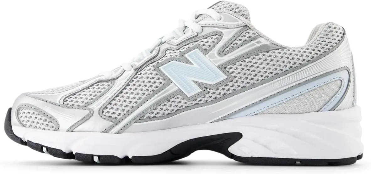 Мужские беговые кроссовки MC996 D New Balance, серый/серебристый/металлический белый — фото 2