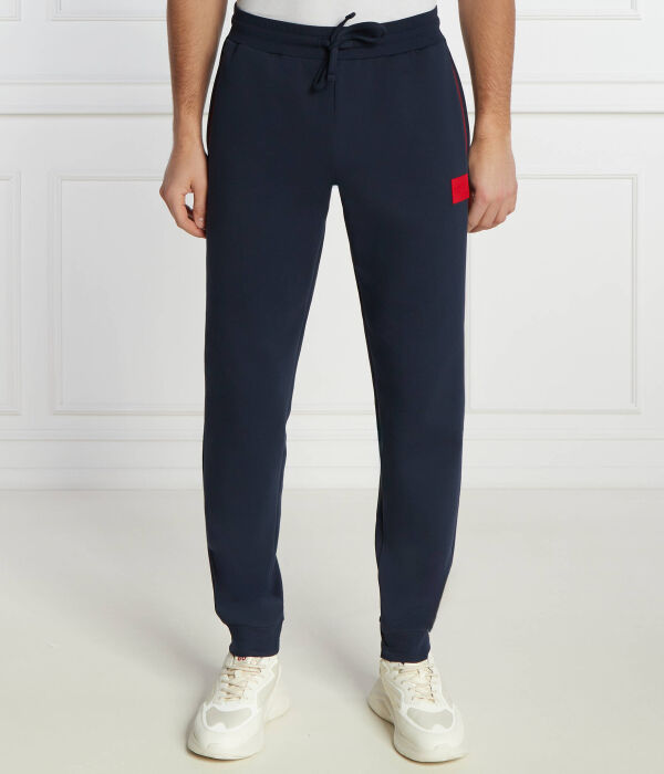 

Брюки с заплатками Relaxed fit Hugo Bodywear, синий