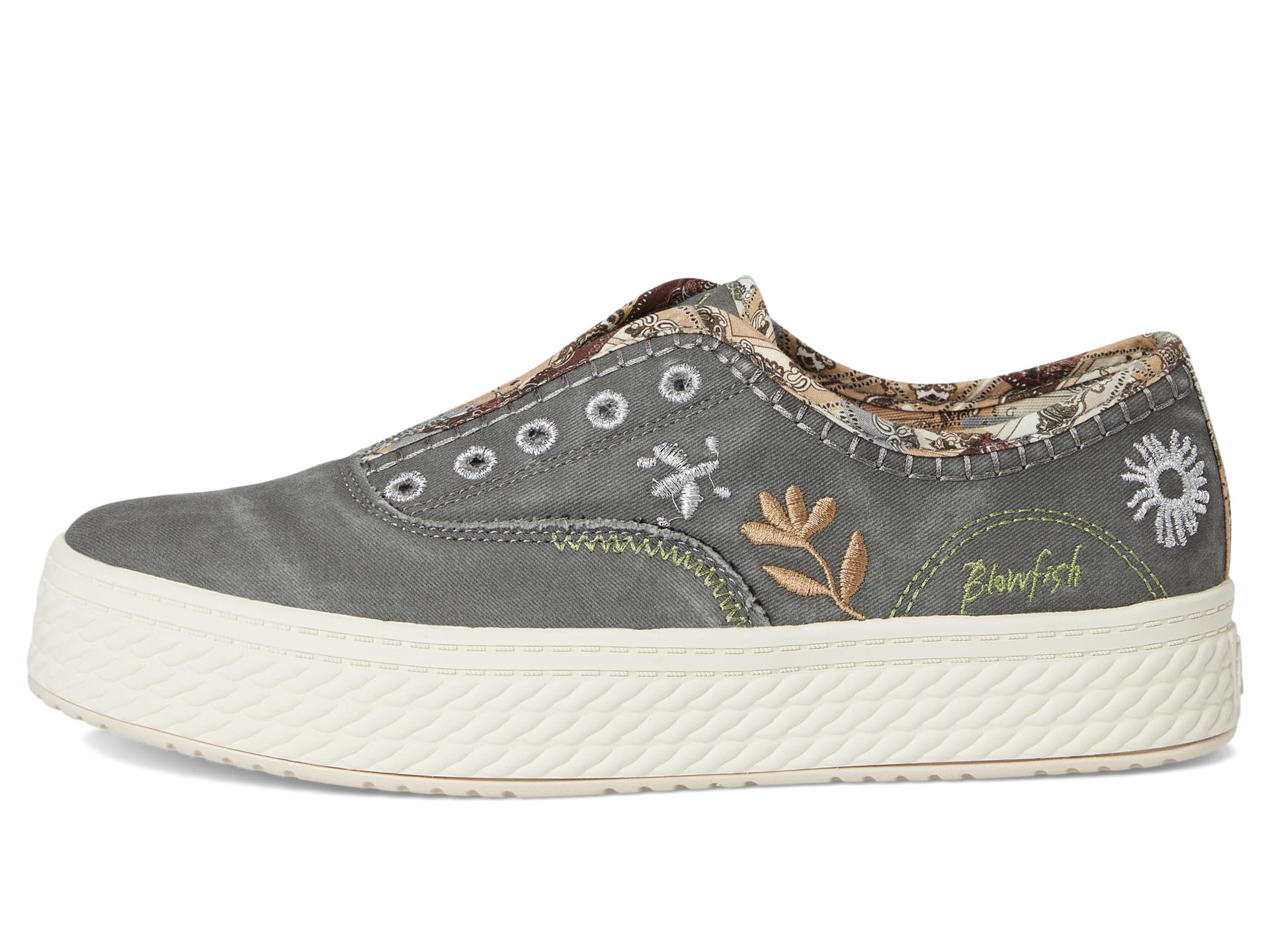 Кроссовки Blowfish Malibu Super Sweet Slip On Shoes, цвет Charcoal Twill Fabric — фото 4