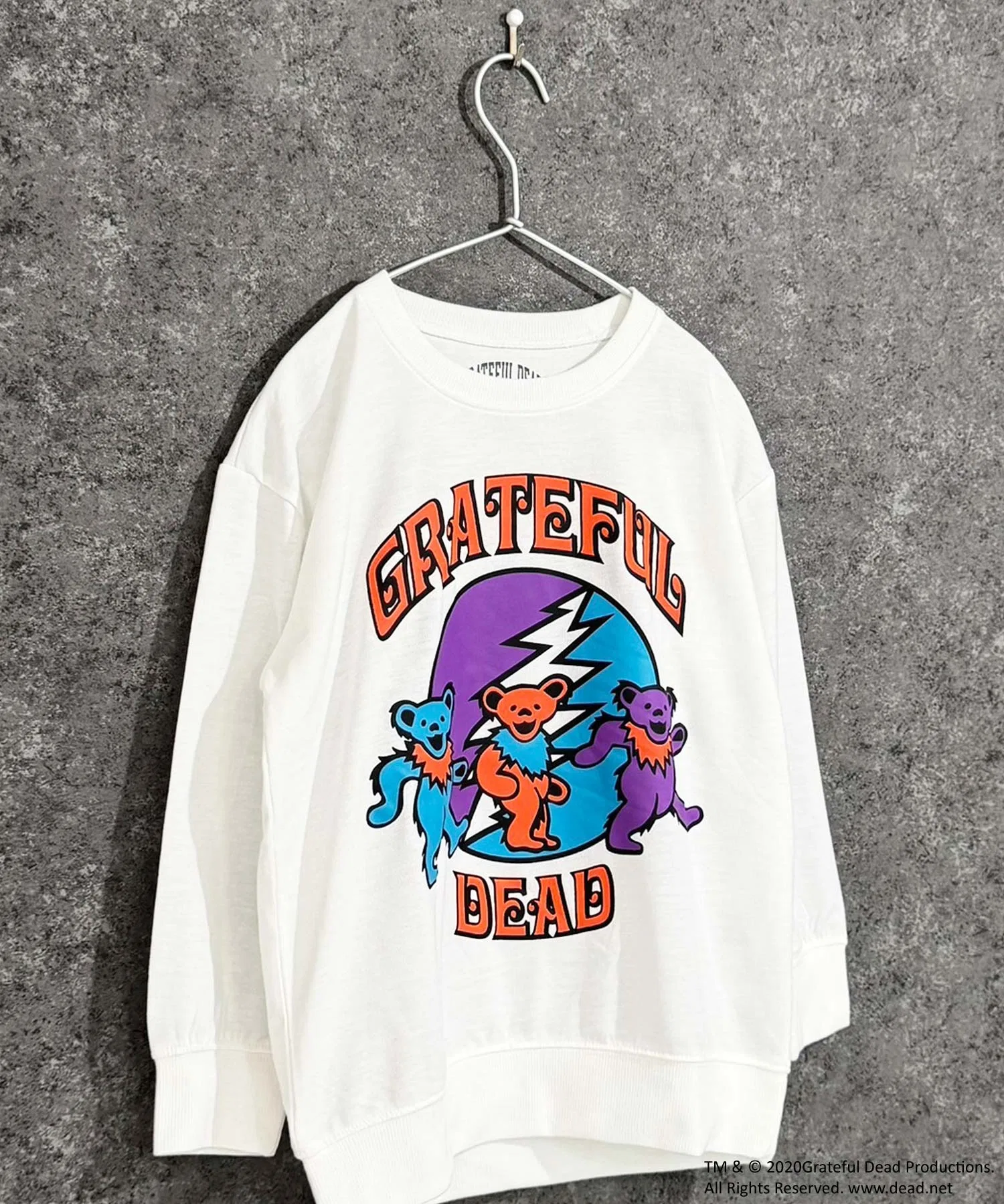 Мини-толстовка GRATEFUL DEAD из французского махрового трикотажа с хлопковой текстурой