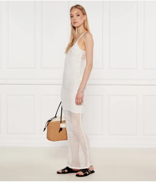 Тапочки из кожи с Т-образным фиксатором Tory Burch, черный — фото 2