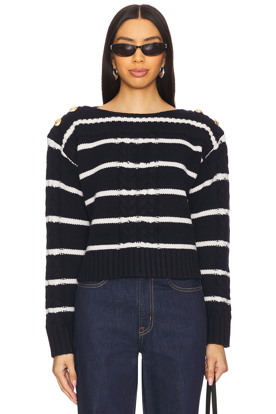 

Sarita свитер Cara Cara, navy ivory stripe