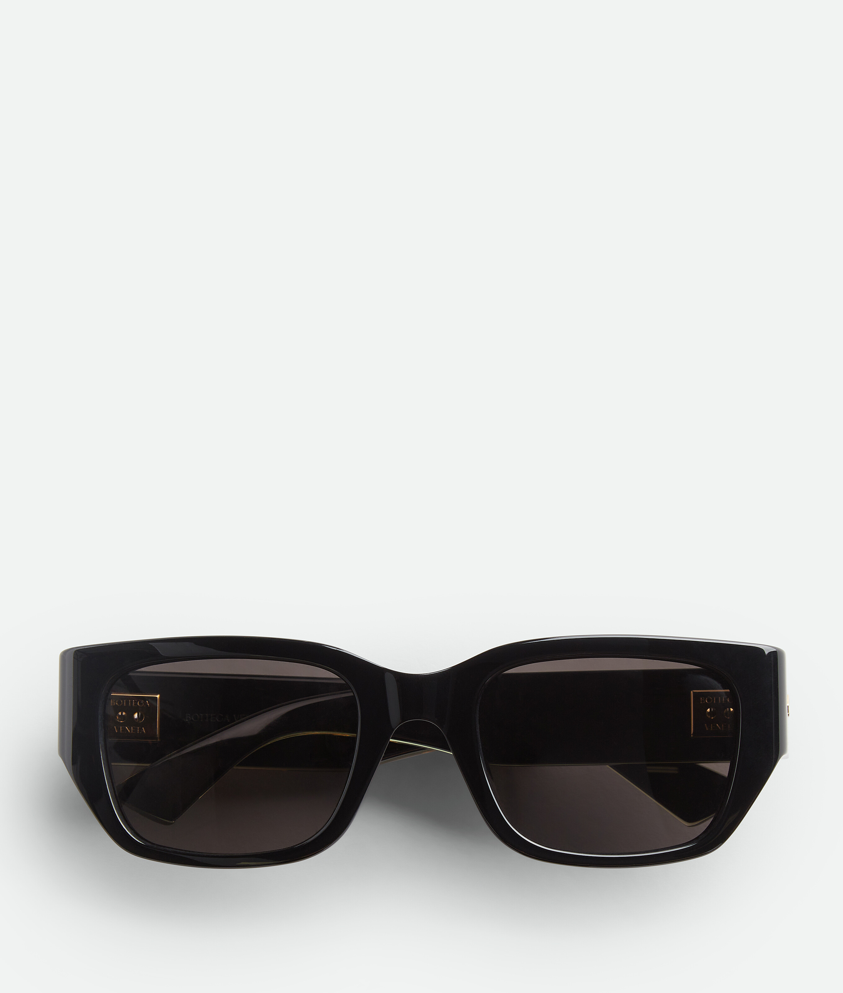 

Intrecciato square sunglasses BOTTEGA VENETA, черный/серый