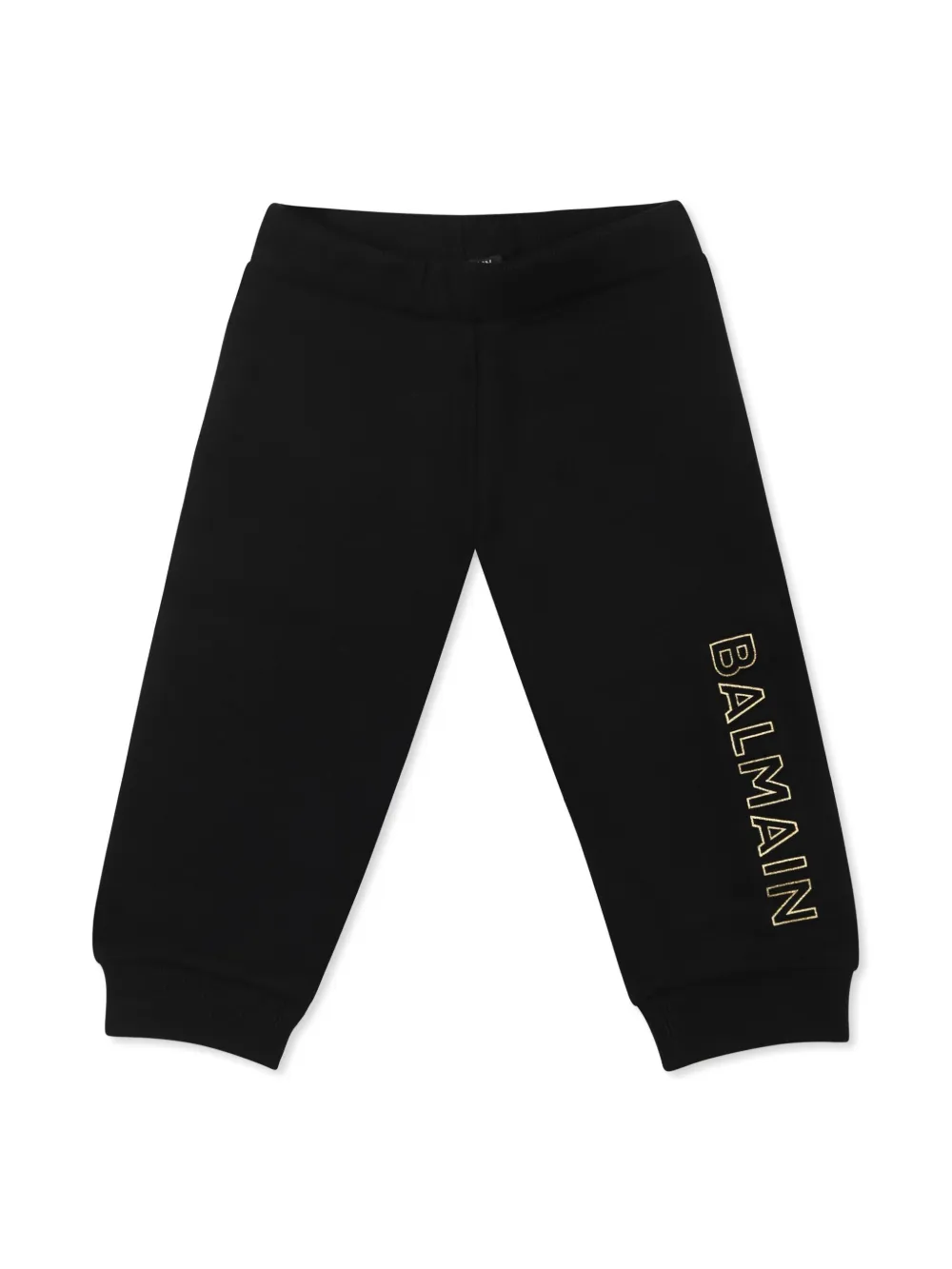 

Спортивные брюки с логотипом Balmain Kids, черный