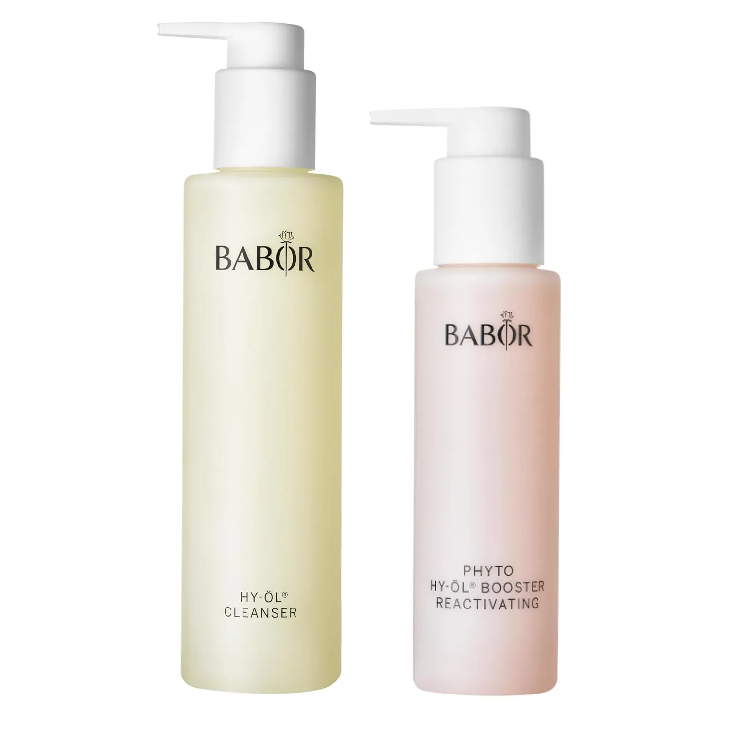 Набор BABOR HY-OL Cleanser & Phyto HY-OL Booster Reactivating Set: двойное очищение, очищающее масло и масло для снятия макияжа, успокаивает и оживляет сухую кожу., White