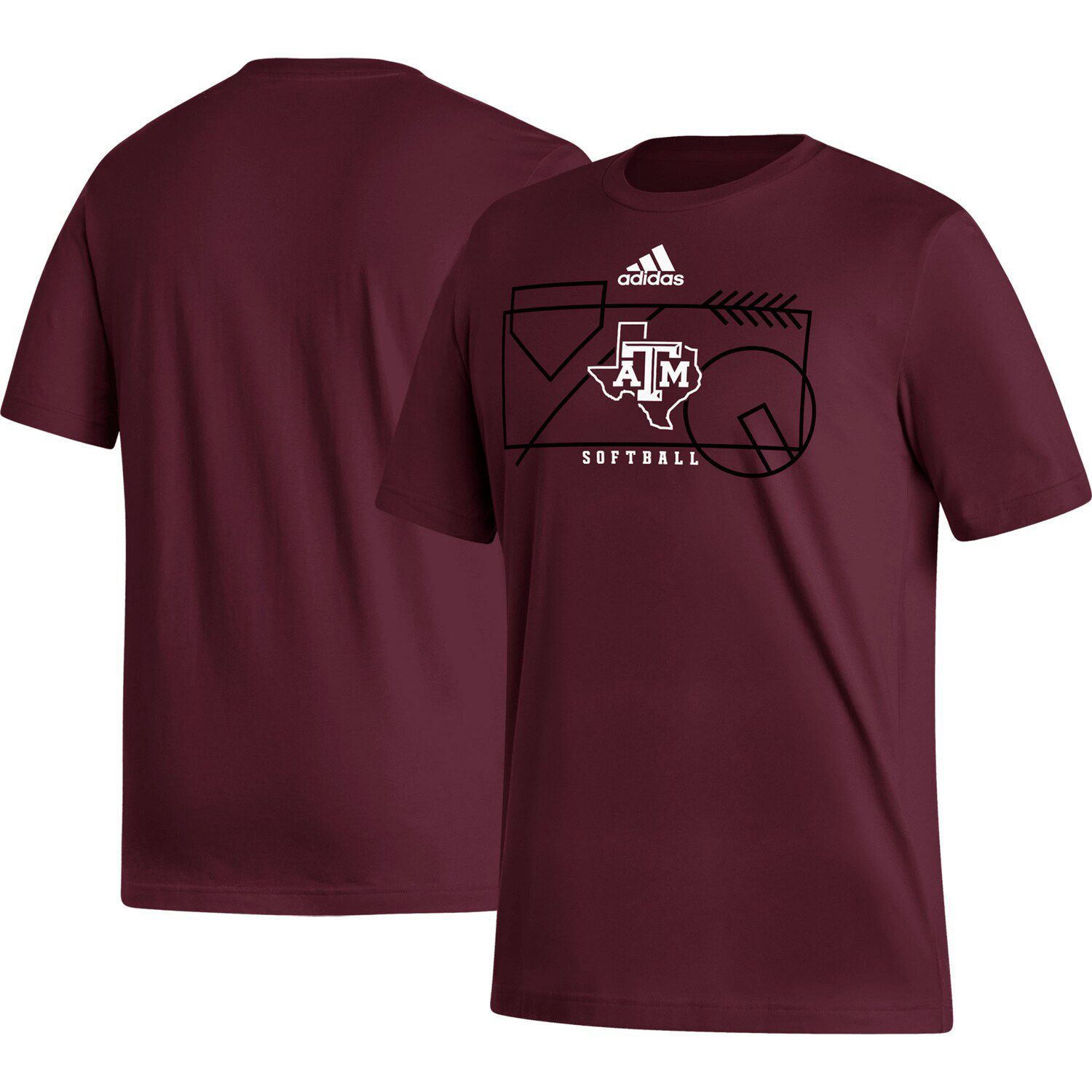 

Мужская темно-бордовая футболка Texas A&M Aggies Locker Lines Softball Fresh adidas, Красный, Мужская темно-бордовая футболка Texas A&M Aggies Locker Lines Softball Fresh adidas