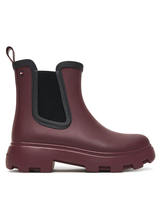 Резиновые сапоги Flag Ankle Warm Lining FW0FW08974 Tommy Hilfiger, красный