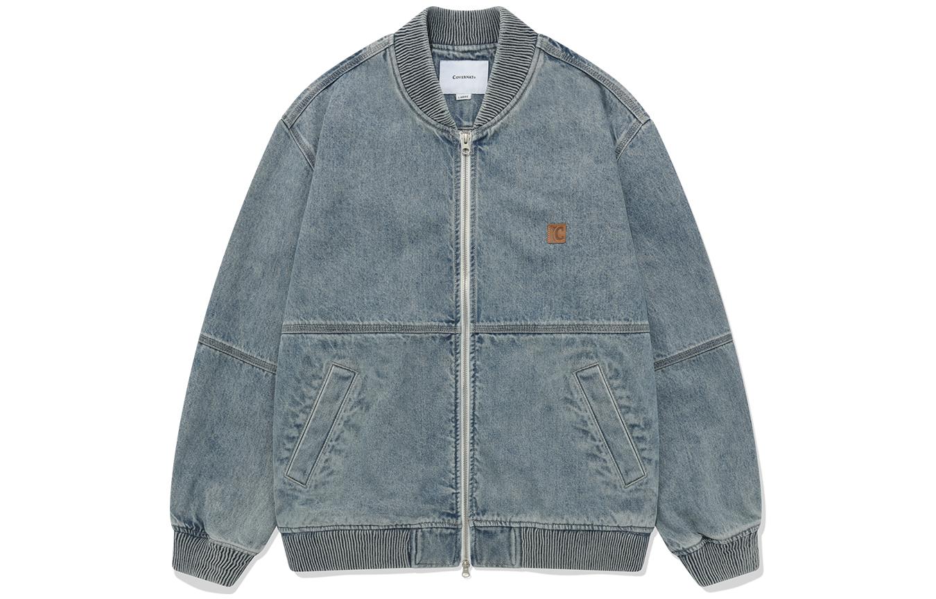 

COVERNAT Джинсовая куртка унисекс светло-голубого цвета, Light Blue