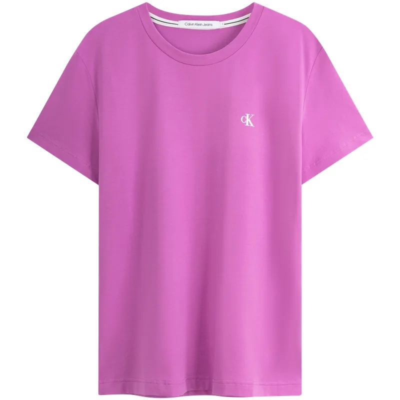 Футболка женская с круглым вырезом умеренного прямого кроя Calvin Klein, VDR-Orchid Purple