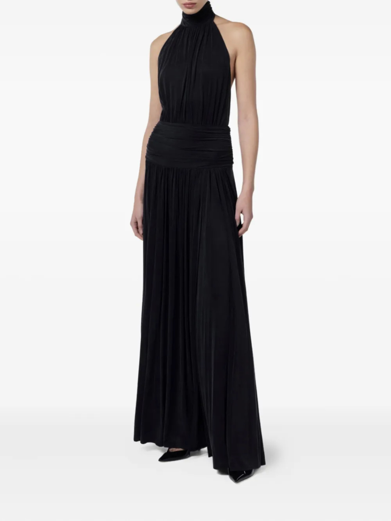 

Elisabetta Franchi платье макси с драпировкой, черный