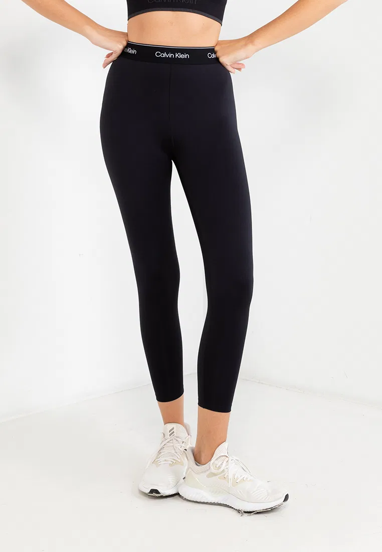 Леггинсы для фитнеса 7/8, Calvin Klein Sport, черный